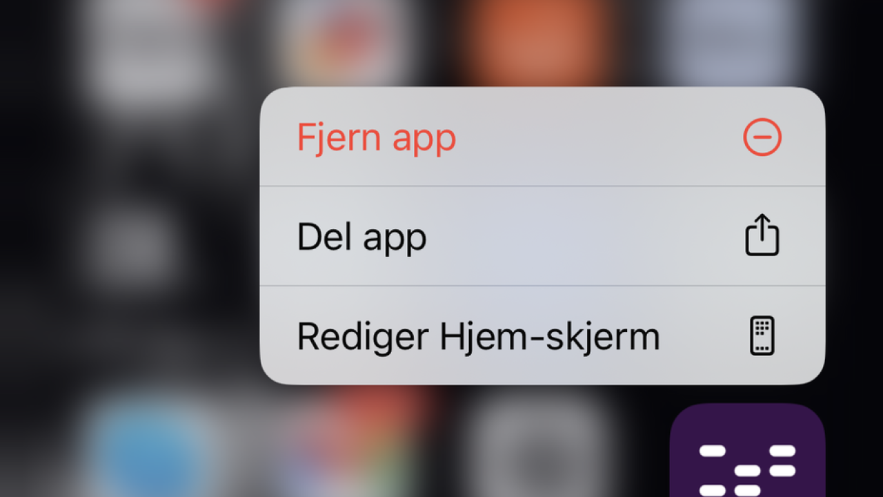 Slik rydder du i appene på iPhone - KLP.no